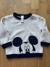 Sweter Disney Myszka Micky C&A chlopiecy niemowlecy