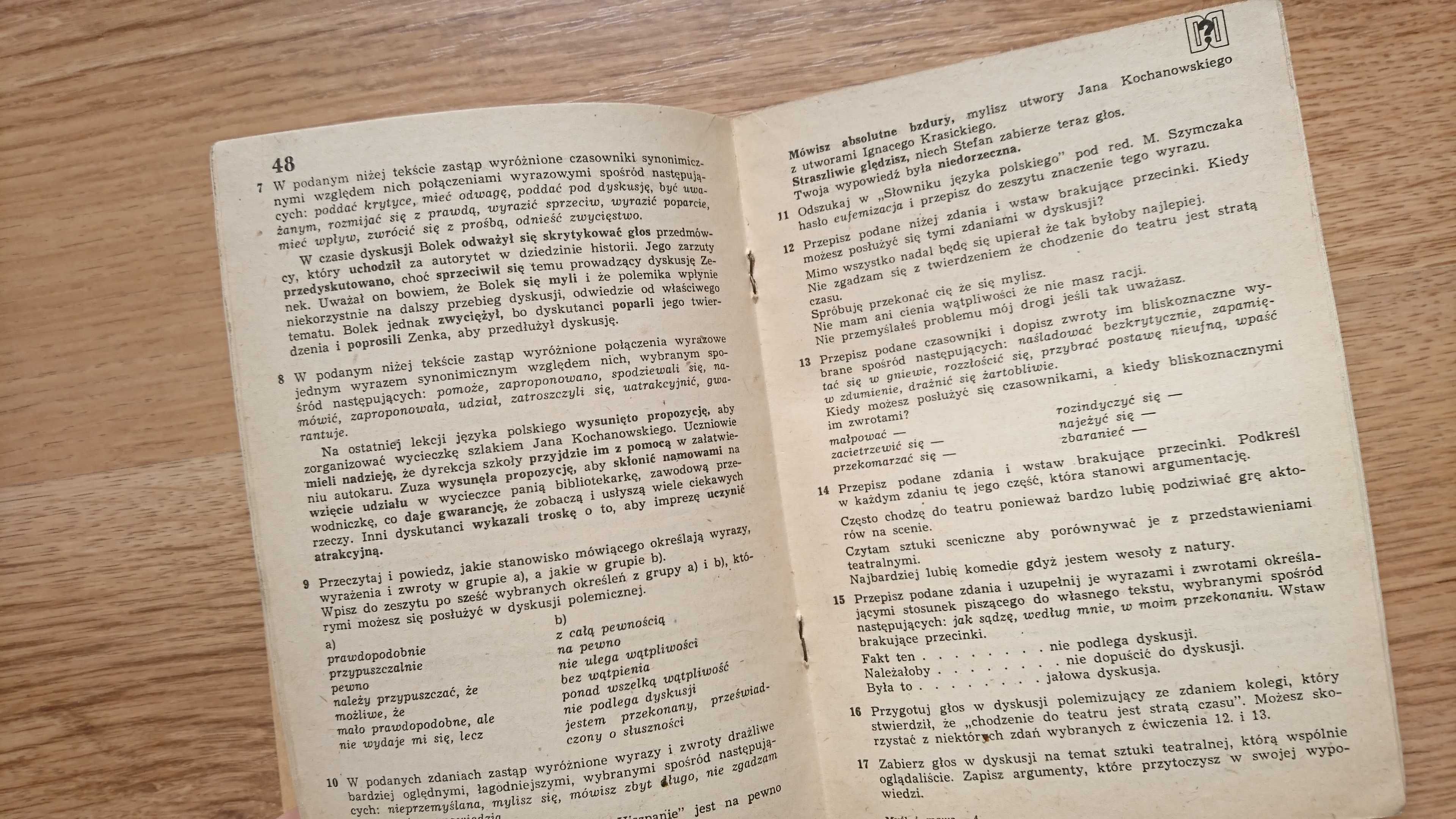 podręcznik język polski 7 myśl i mowa Wójcik Janina