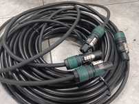 Kabel głośnikowy SpeakOn Neutrik NL4 4x4 mm przewód głośnikowy 2x 15m