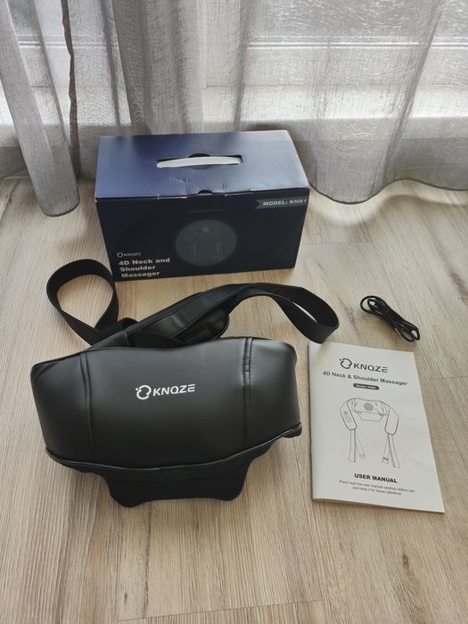 Масажер для шиї KNOZE з підігрівом, бездротовий, для глибокого масажу