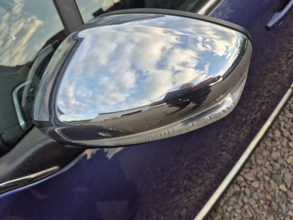 Lusterko przednie lewe peugeot 2008 chrom elektryczne skladane