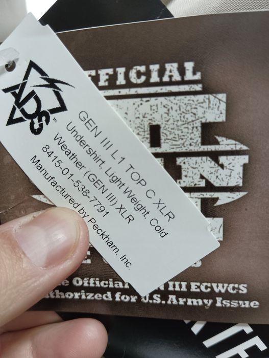 Оригінальна тербілизна армії США ECWCS GEN III Level 1