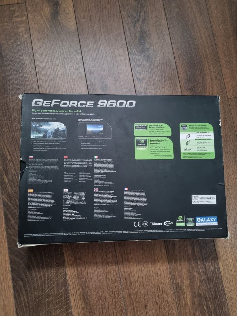 Galaxy GeForce 9600GT 512mb 256bit ddr3