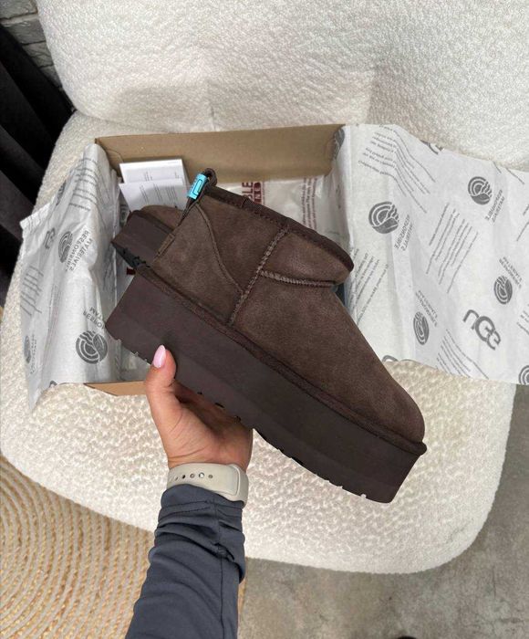 Женские UGG australia на платформе / Угги замшевые зимние 37 38 39 40