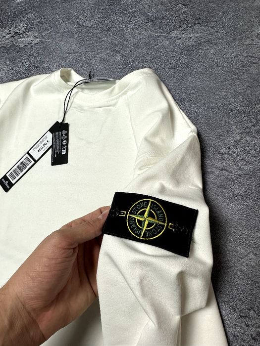 Білий світшот Stone Island | Аунтефік ОЛХ ДОСТАВКОЮ!