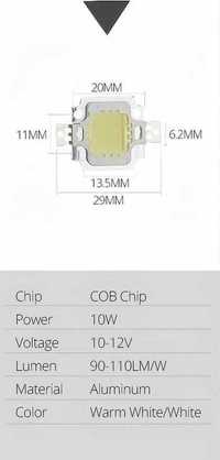 Светодиод LED Светодиодная матрица 9-12В 10Вт. Ремонт замена