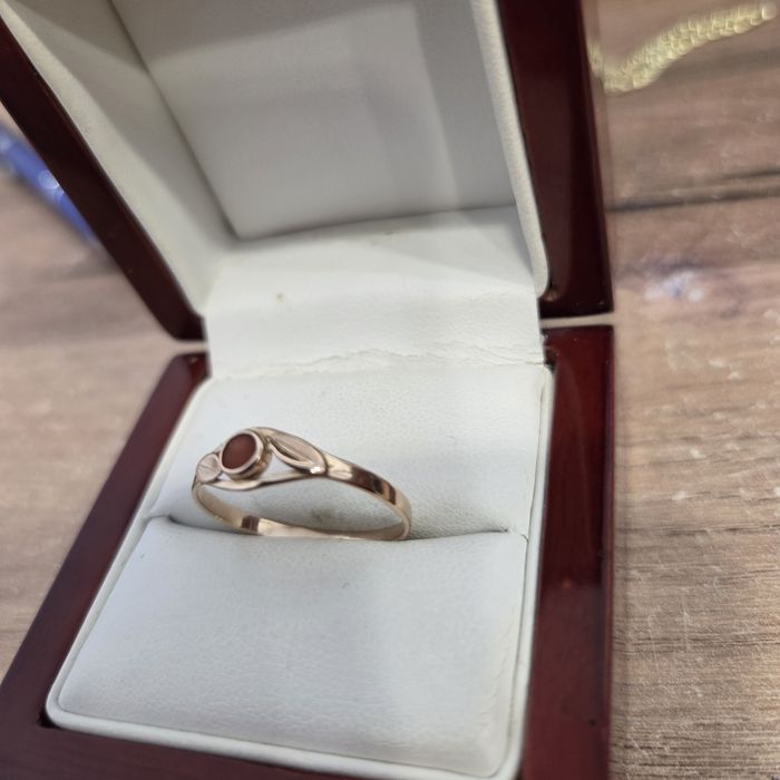 Śliczny złoty pierścionek retro 585 duży rozmiar 22