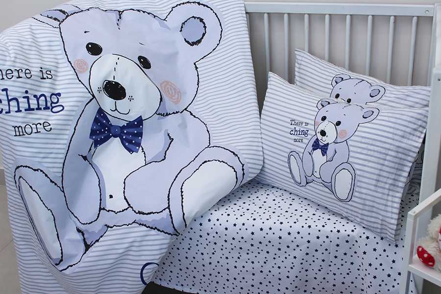 Комплект постільної білизни дитячий в ліжечко Teddy. Різні дизайни.