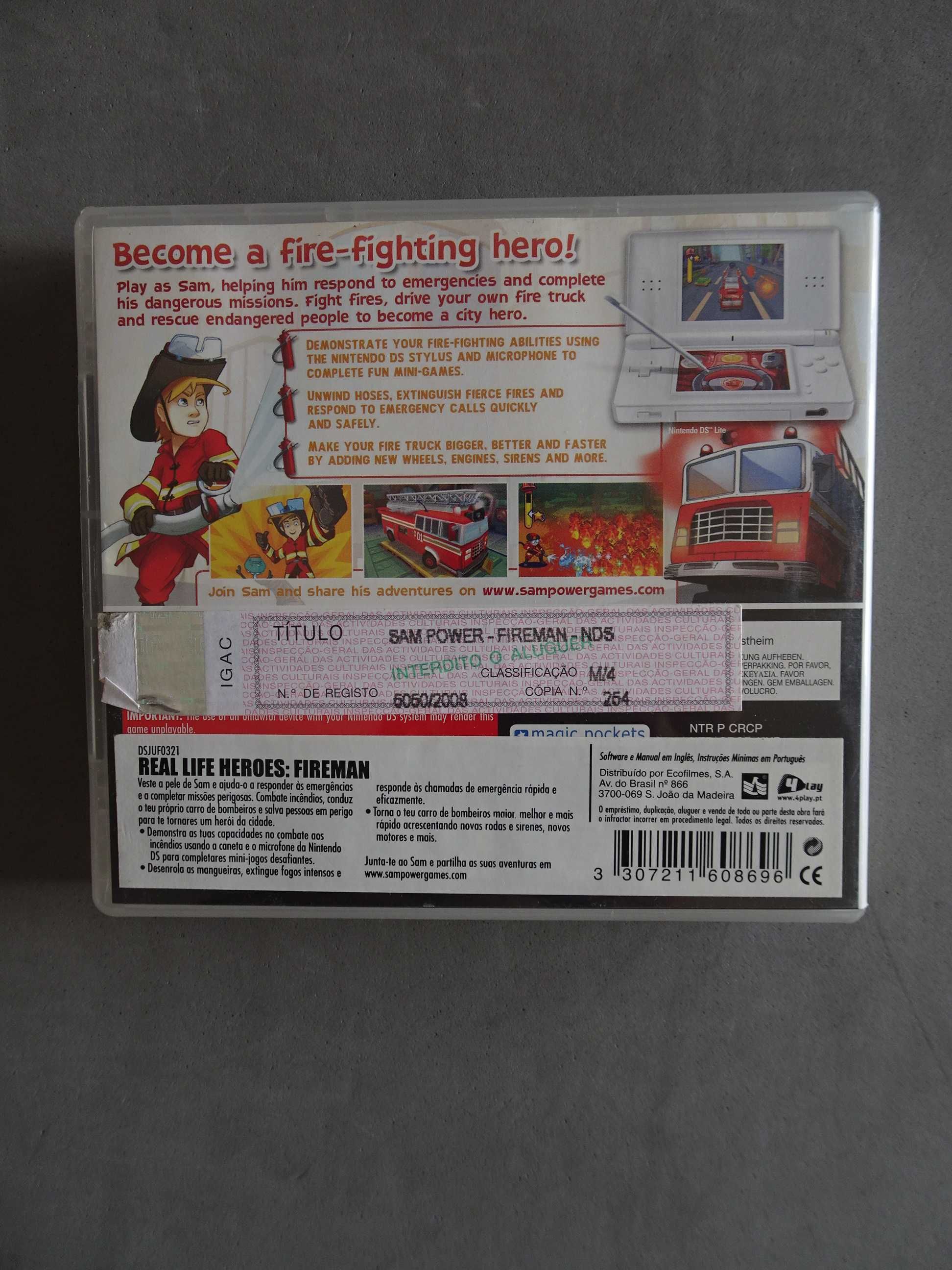 Jogo Nintendo DS - Sam Power Firefighter