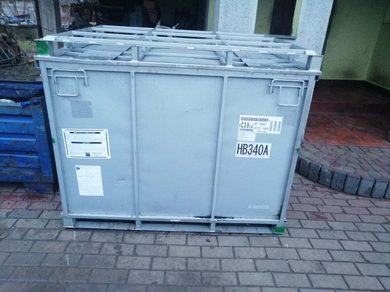 Pojemniki, paletopojemniki, gitterbox Ocynkowana