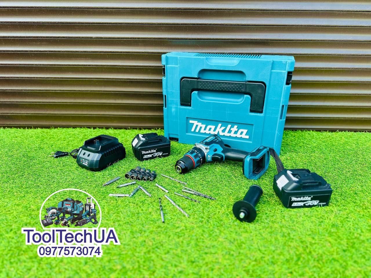 Акумуляторний Шуруповерт Makita DHP485 + удар Безщітковий 36V 5A