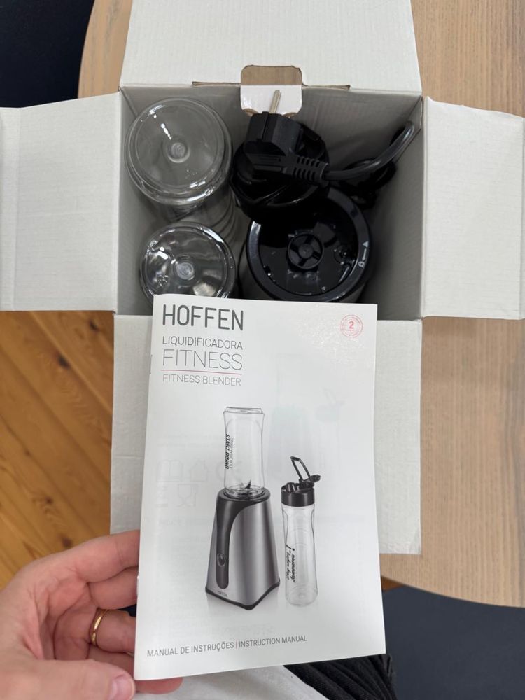 Liquidificadora HOFFEN Fitness – 350W, 2 Copos (330 ml e 500 ml)