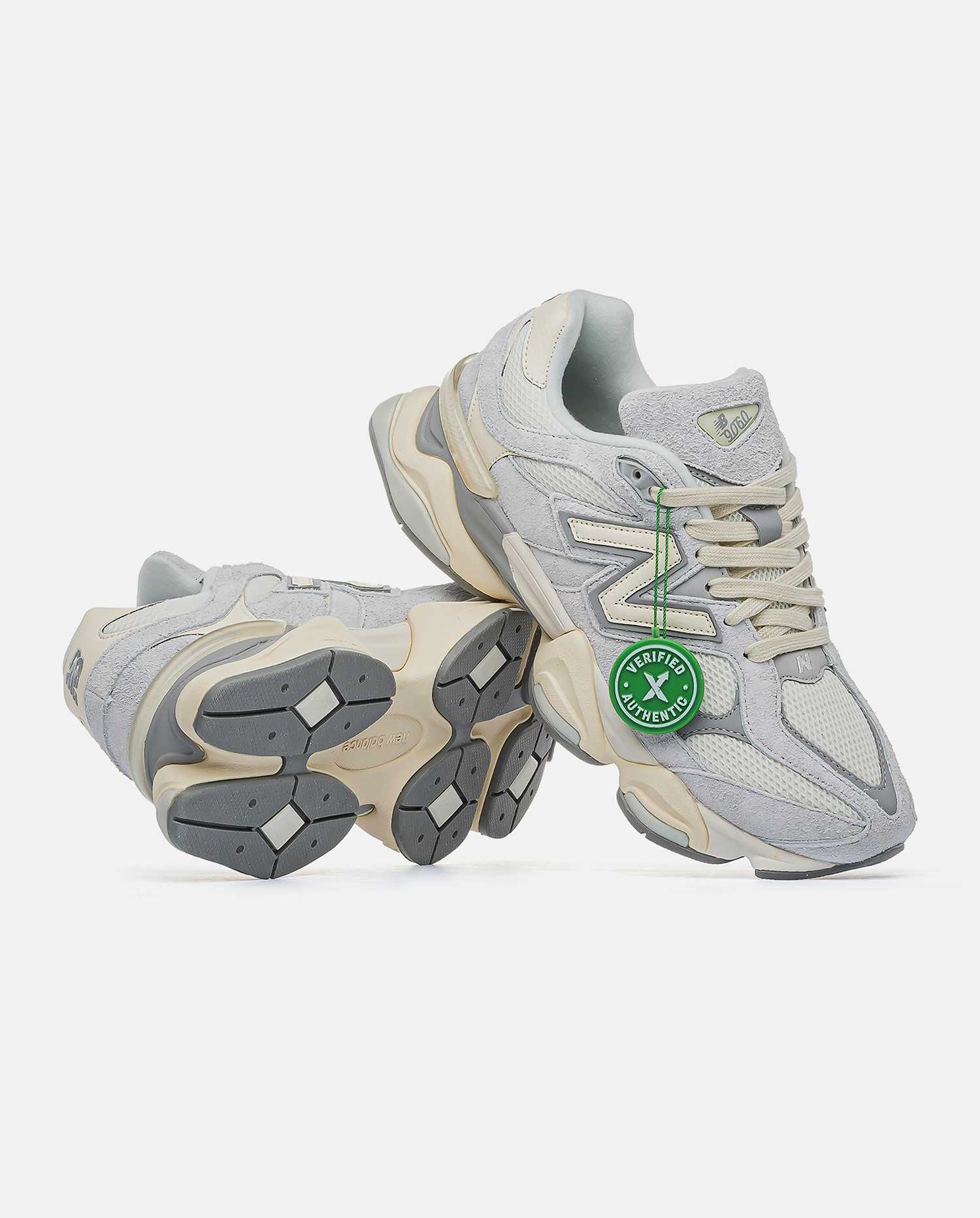 Женские кроссовки New Balance 9060 White&Grey. Размеры 36-40