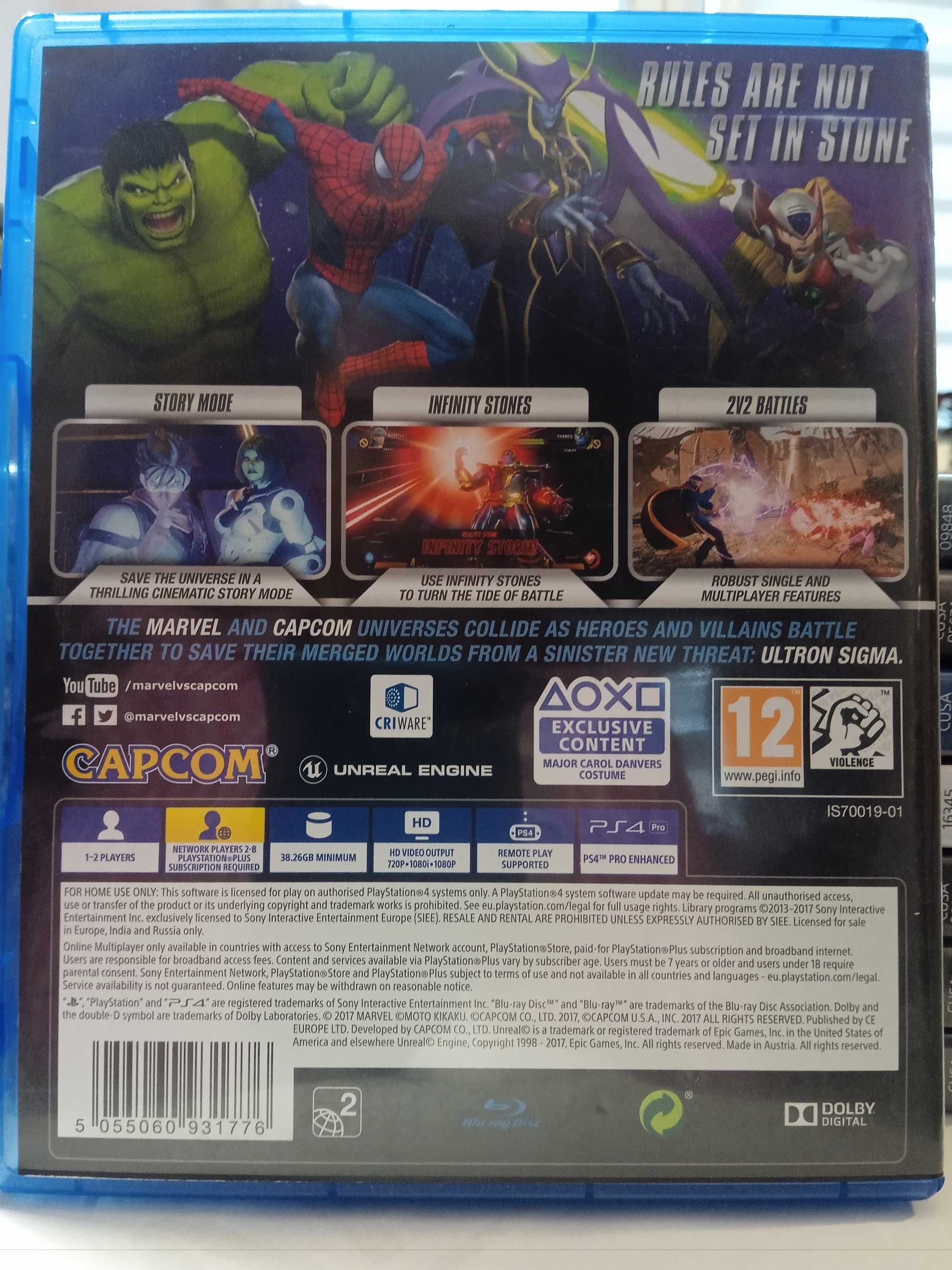 Marvel vs Capcom Infinite-gra PS 4 -stan idealny -okazja!