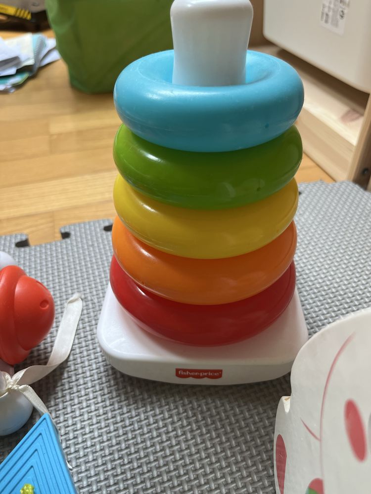 Zestaw sortery Fat brain toys fisherprice i inne