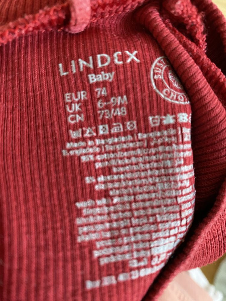 Czerwona / bordowa sukienka świąteczna Lindex