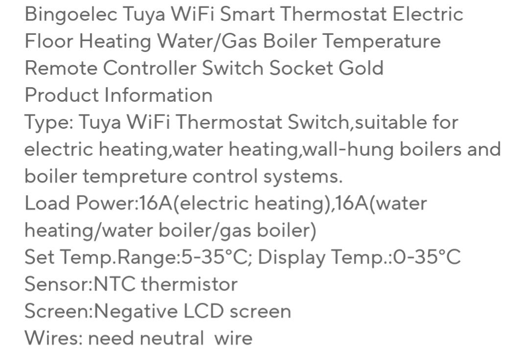 Терморегулятор + вимикач wifi tuya