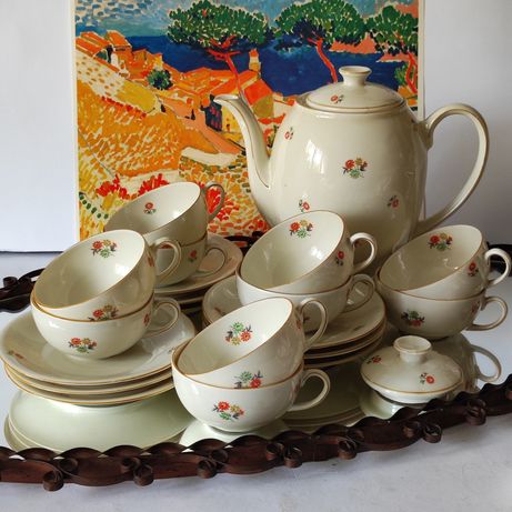 Piękny serwis do kawy porcelana Gische kolekcje