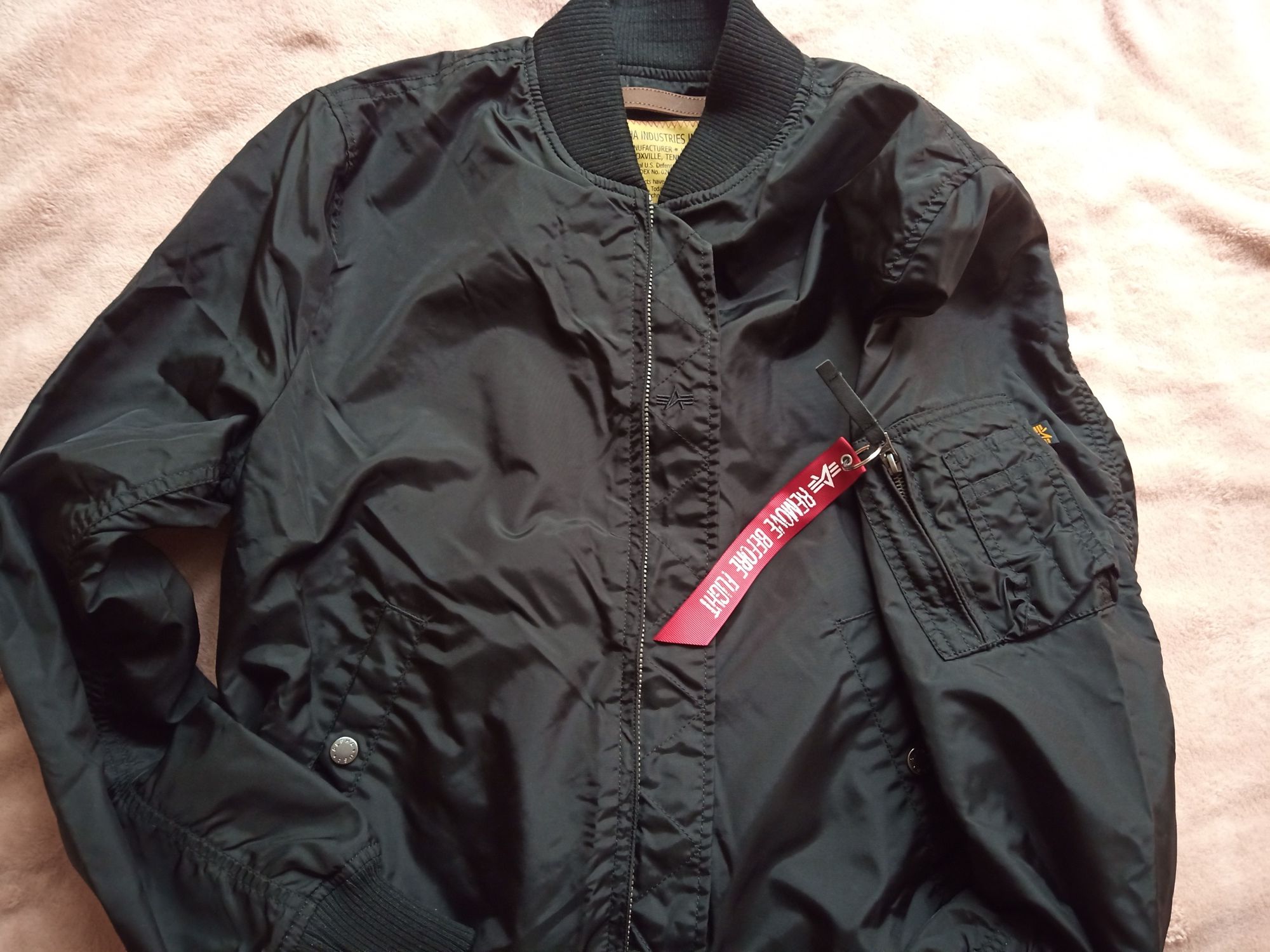 bomberka flyers przejściowa size M Alpha Industries MA-1 TT czarna