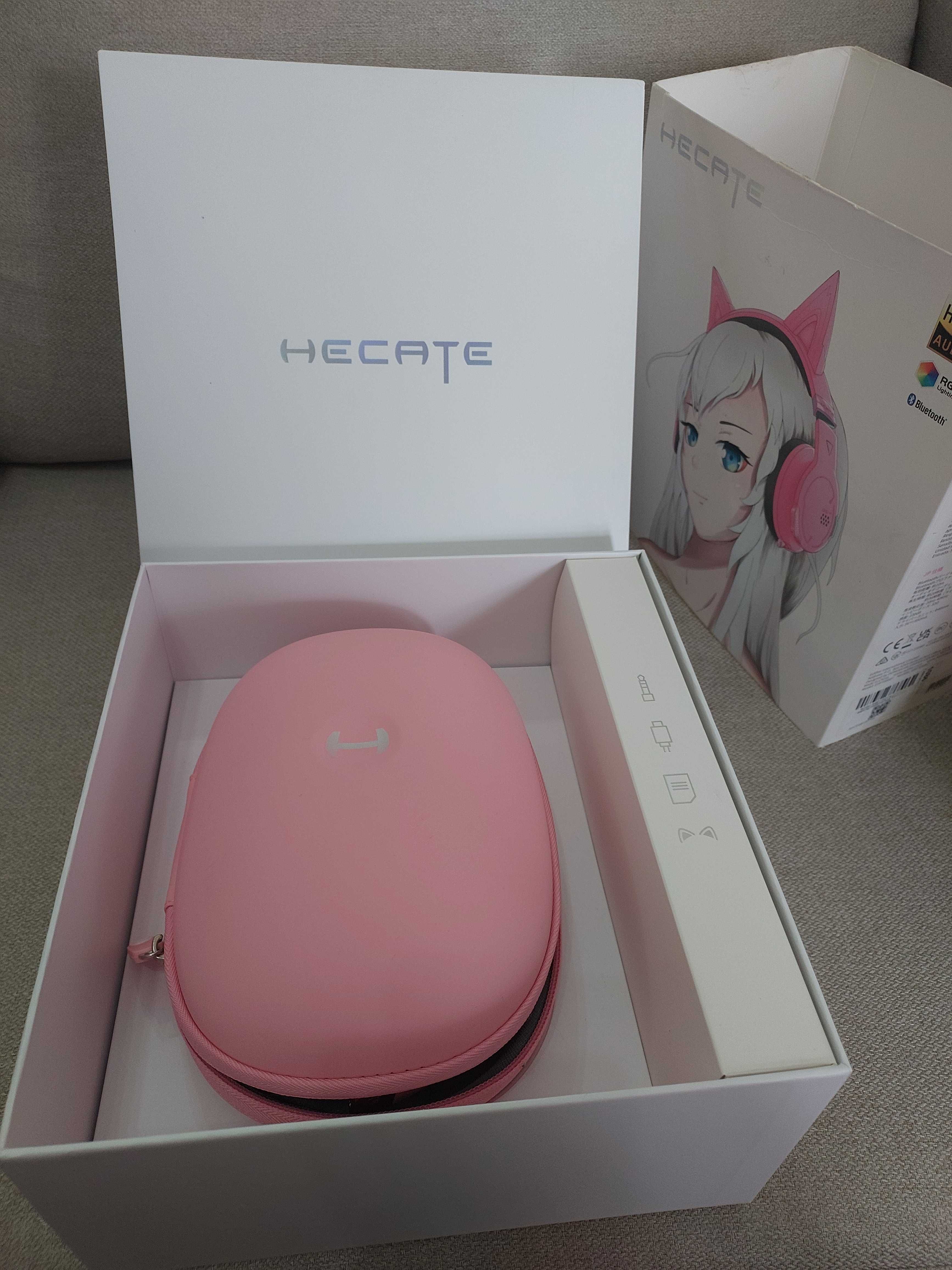 NOVO | Headsets Edifier G5BT CAT Auriculares Gaming Bluetooth RGB Rosa