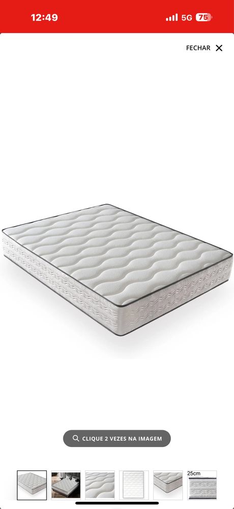 Colchão DAGOSTINO HOME Firenza (180x200 cm - Espuma HR)