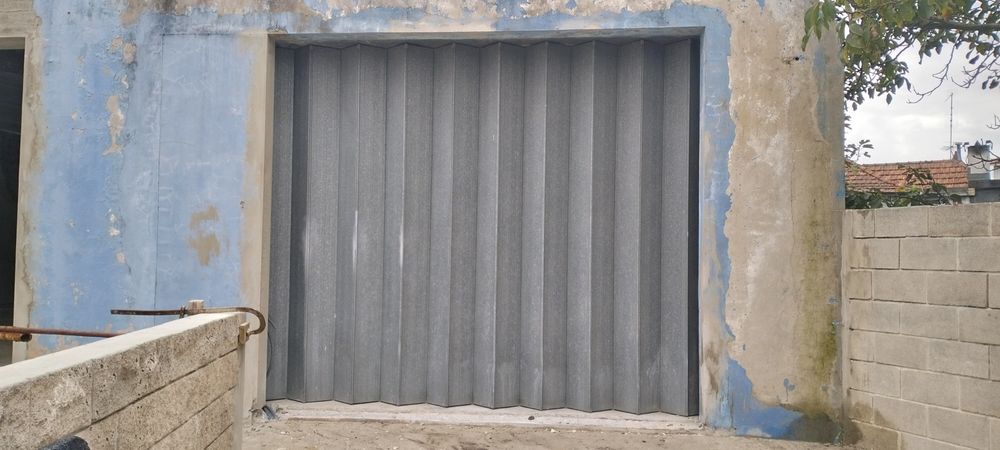 Portão de fole zinco