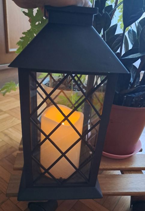 Lampa solarna lampion oświetlenie ogrodowe dekoracja