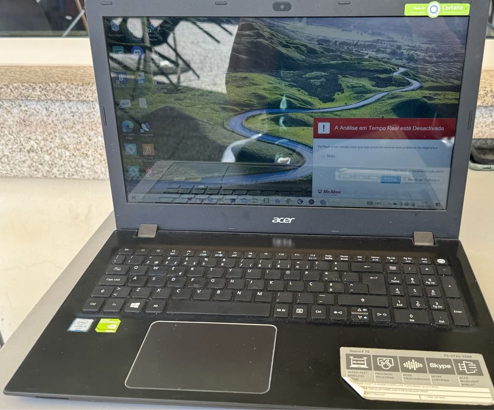 Computador acer aspire 15