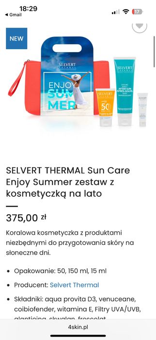 Selvert thermal zestaw enjoy summer nowy