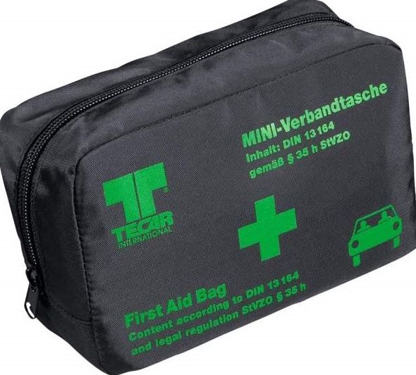 Автомобільна аптечка Verbandtasche Mini TECAR First Aid Bag DIN