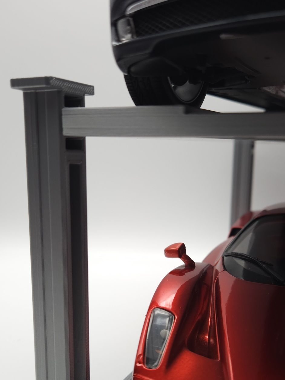 1:18 ekspozytor modeli aut 2 poziomowy wydruk 3D