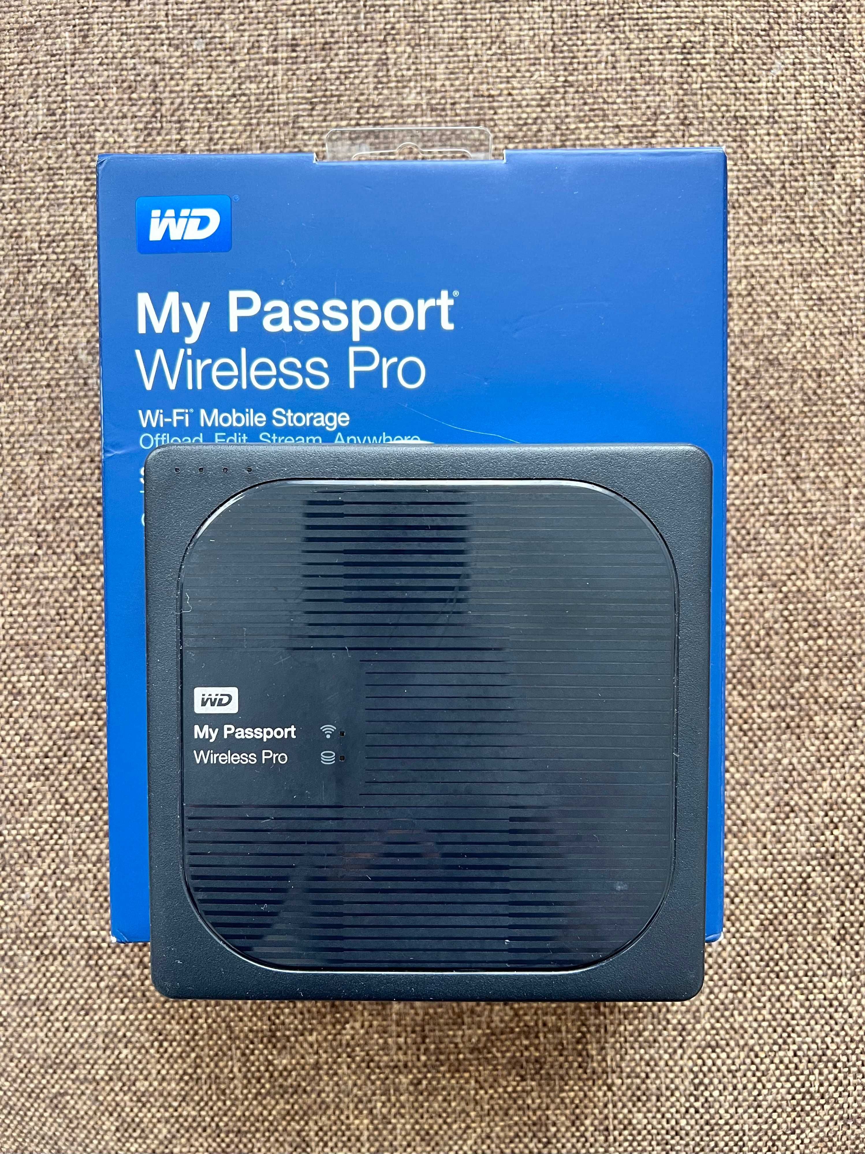 WD My Passport Wireless Pro 4TB / Wi-Fi / SD-card