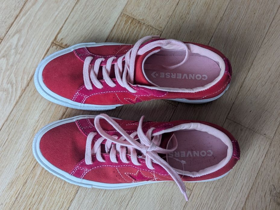 NOWE Converse one star ze skóry naturalnej rozm. 38