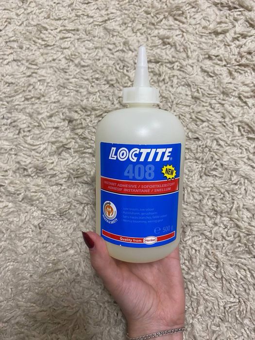LocTite 408 (500g) моментальний клей кристальний шов без наліта Німеч.