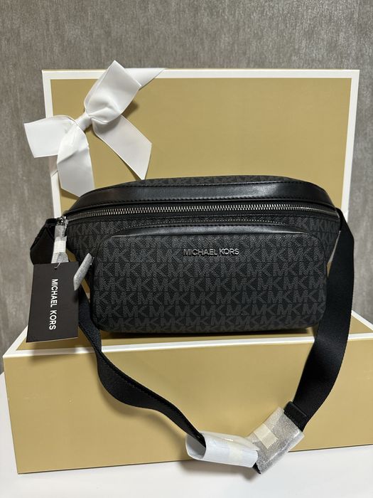 Чоловіча сумка-бананка Michael Kors Cooper Logo Black