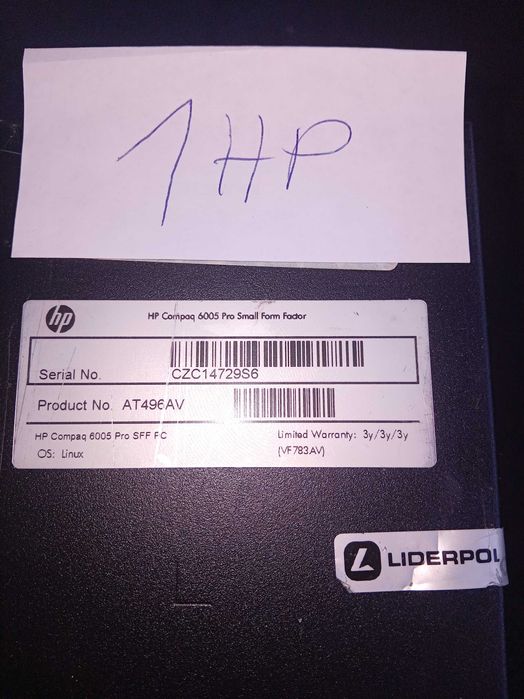 PC HP Compaq 6005 Pro SFF