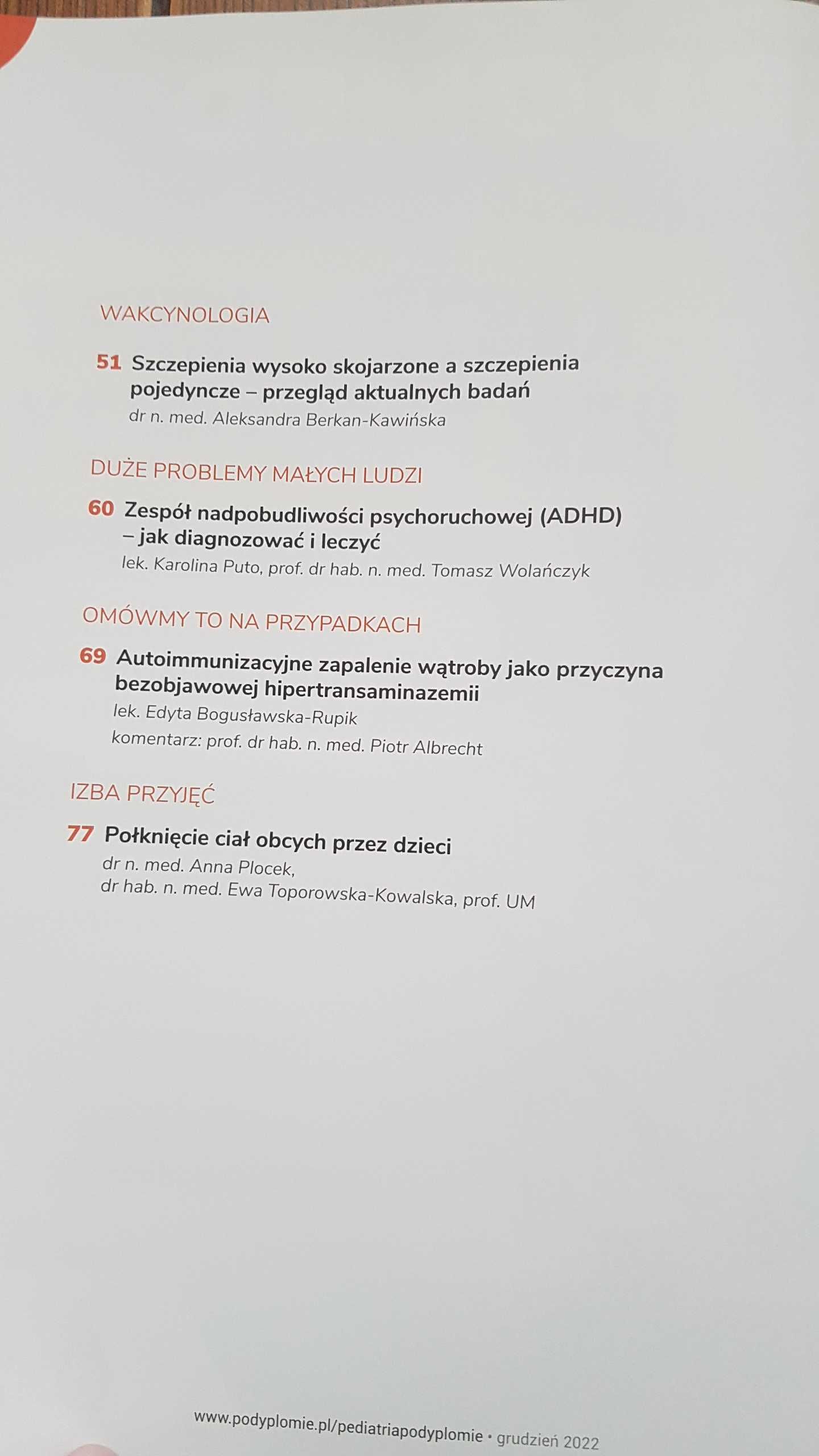 Pediatria po dyplomie 6/2022 grudzień 2022 NOWA w folii