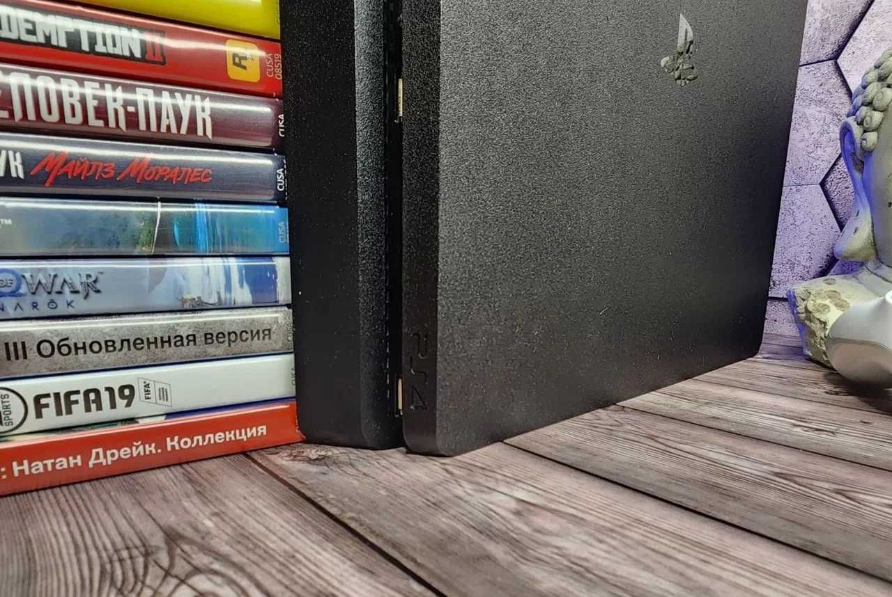 Sale - 30%‼️ Приставка Playstation 4 slim 1tb + Ігри (Наложка)