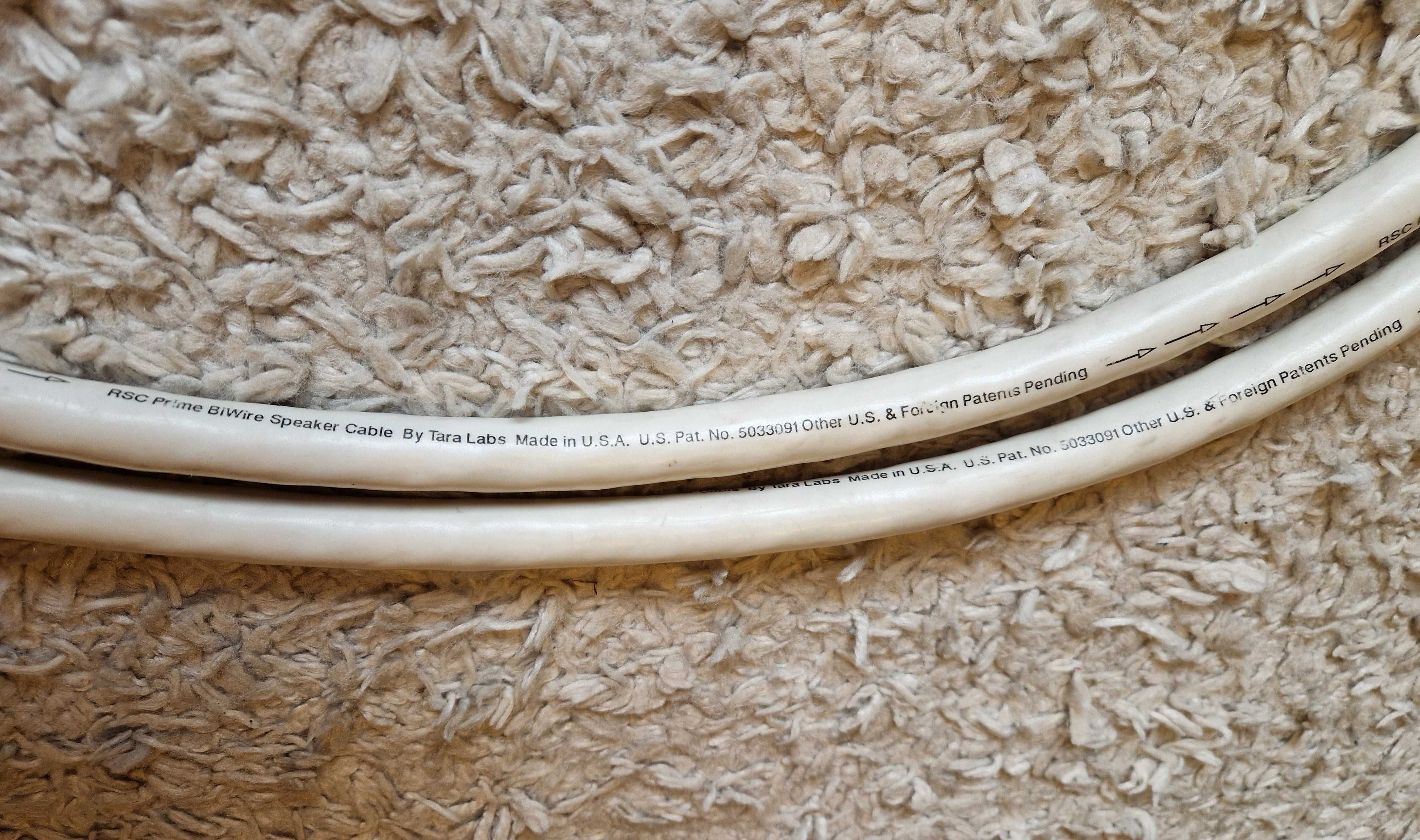 kable głośnikowe TARA LABS RSC PRISM BIWIRE banany 2x2m Made in U.S.A.