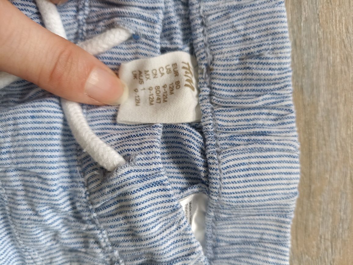 Cienkie letnie spodnie H&M r. 80