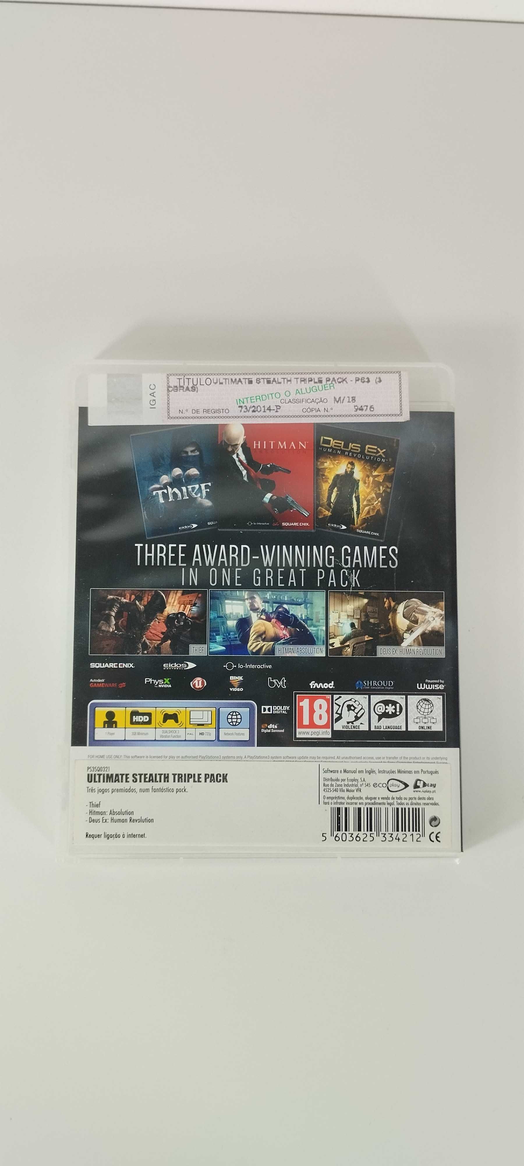 Ultimate Stealth Triple Pack: Thief, Hitman, Deux Ex - PS3