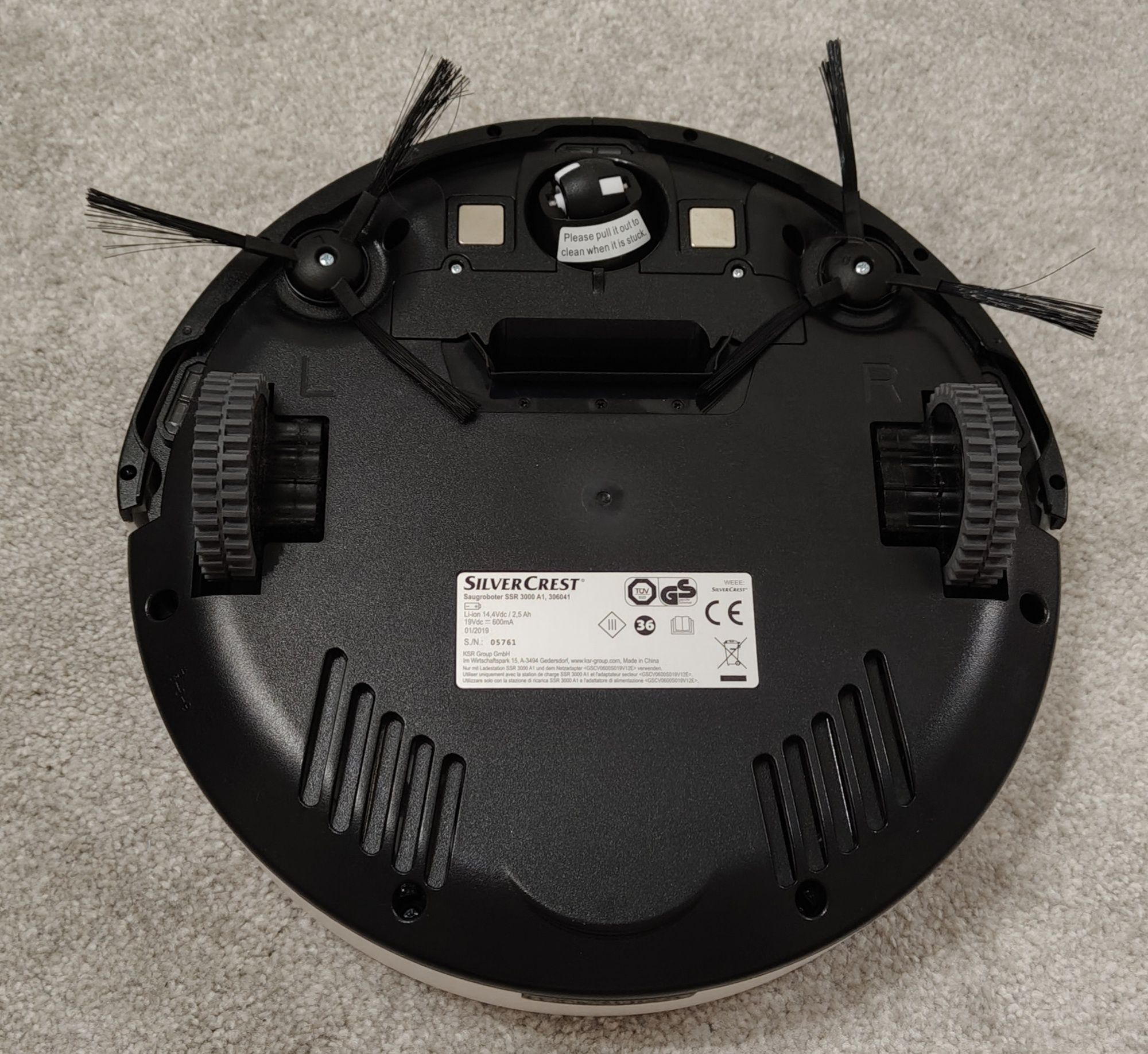 Odkurzacz robot sprzątający SilverCrest SSR 3000 A1 biały nowy
