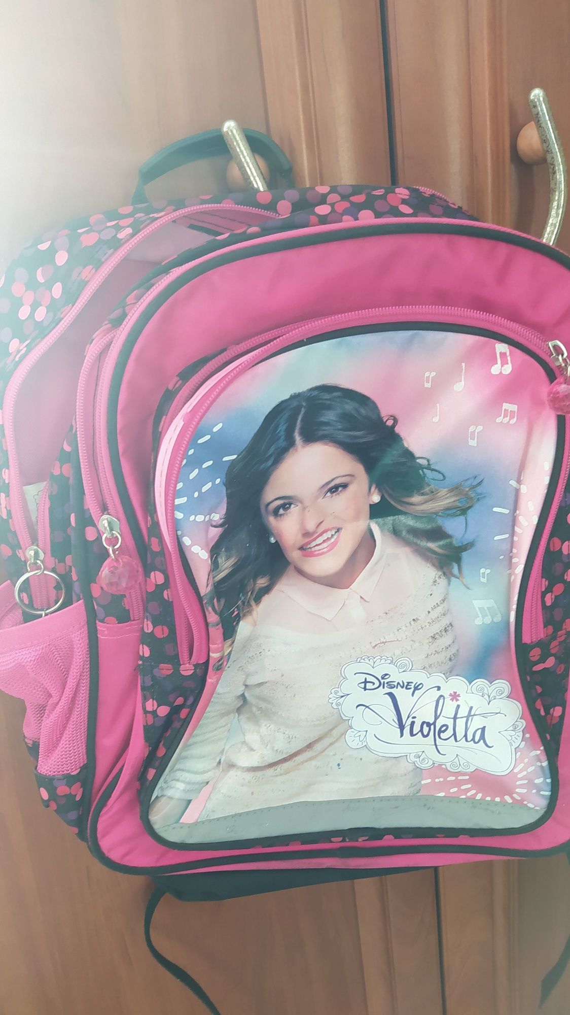 Różowy plecak violetta