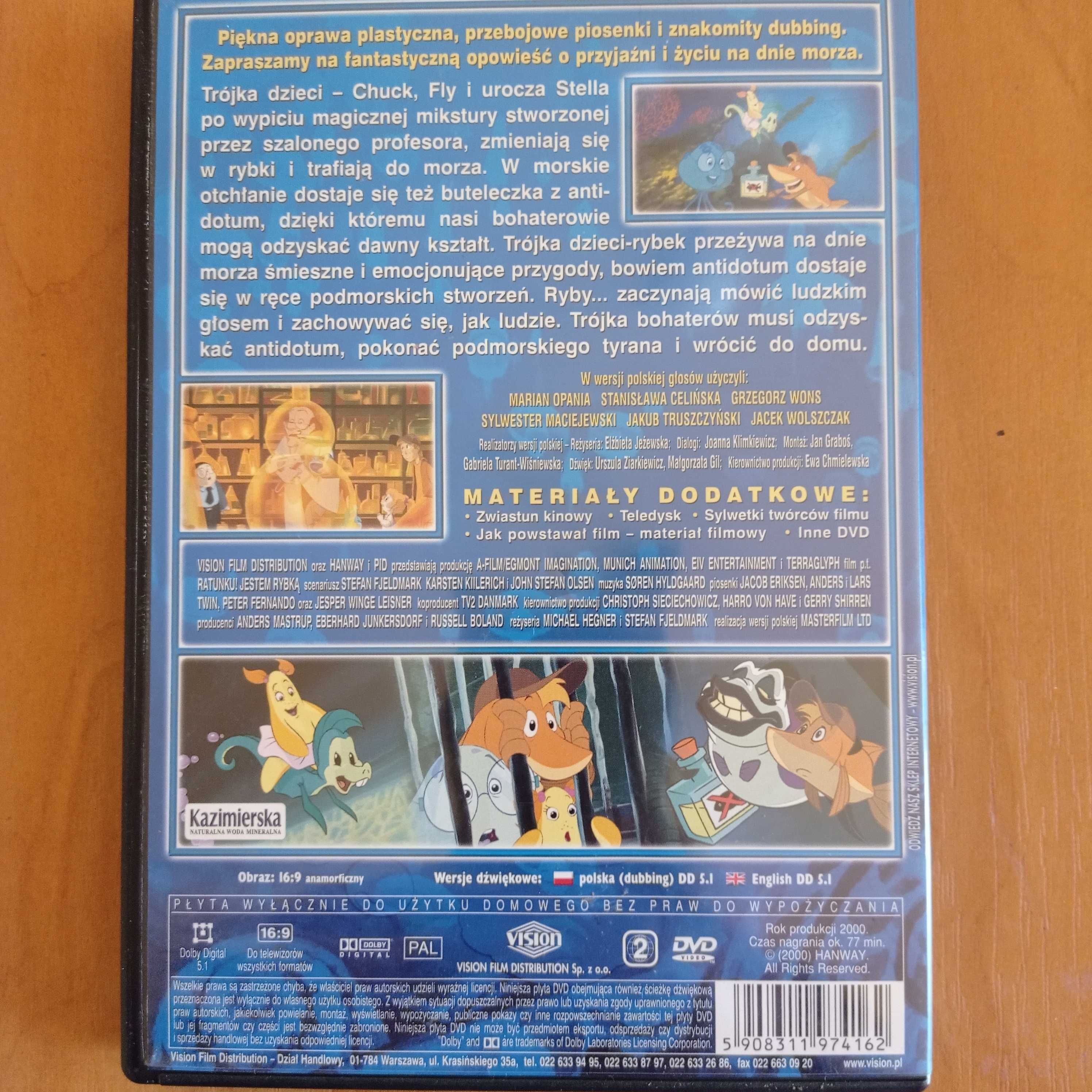 Film Ratunku jestem rybką płyta DVD kultowa bajka dla dzieci 77min