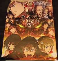 Plakat z anime atak tytanów 42×30cm