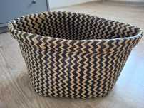 Ikea kosz z trawy morskiej czarny/naturalny
