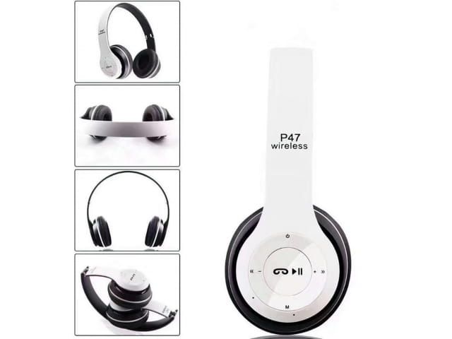 Słuchawki Bluetooth P47 z MP3 i radiem FM - Bezprzewodowe, Wydajne