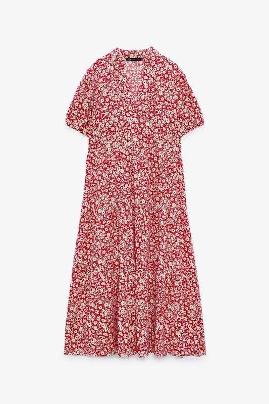 Новое платье миди zara из вискозы