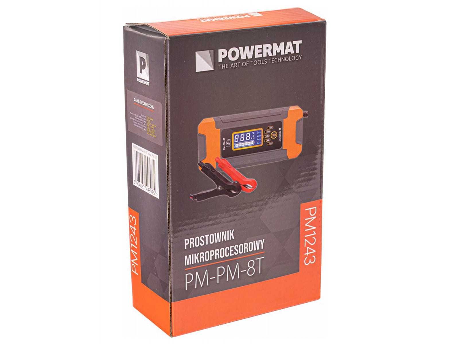 POWERMAT Prostownik Mikroprocesorowy Akumulatorowy 6/12/24v