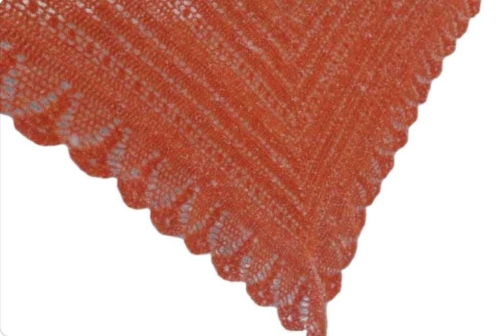 Хустка на плечі, палантин, В'язана шаль ручної роботи